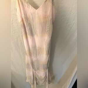 Long pink bodycon formal dress